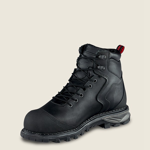 Safety Støvler Herre - Red Wing Burnside - 6-Inch Waterproof Toe - Sort - PGRZKL-028